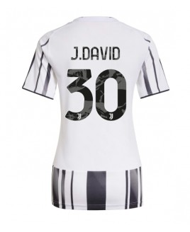 Günstige Juventus Jonathan David #30 Heimtrikot Damen 2025-26 Kurzarm